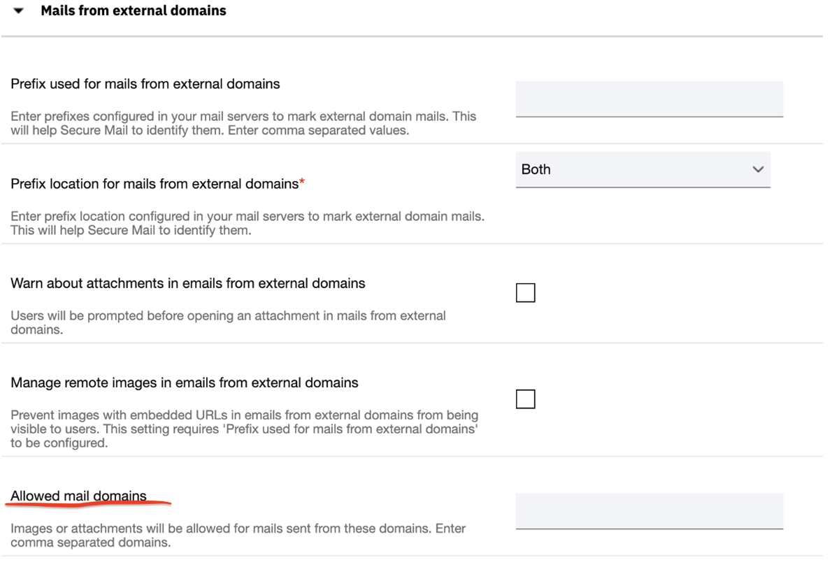 Mails From External domains Before